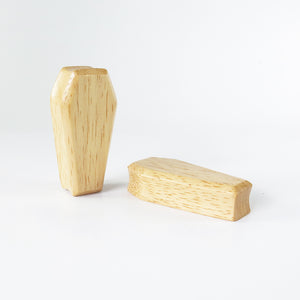 Hevea Wood 3D Coffin Plugs