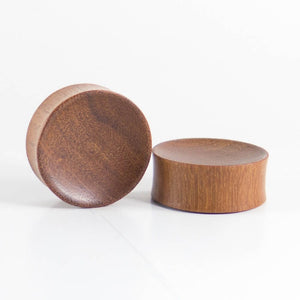Bronze Wood Double Flared Concave Plugs