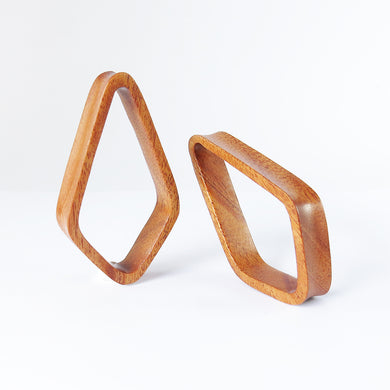 Bronze Wood Double Flared Crystal Tunnels