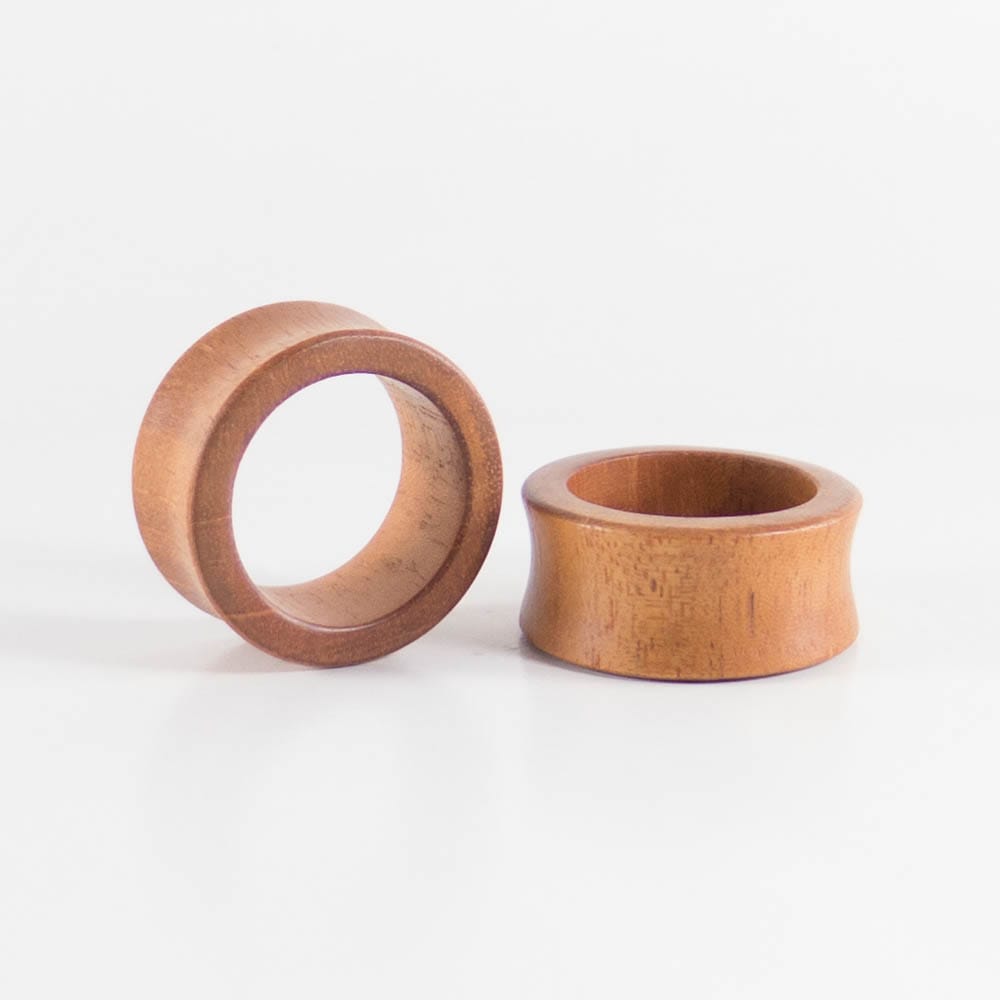 Bronze Wood Double Flared Tunnels