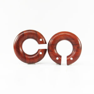 Blood Wood Medium Hoops for Hanging Jewelry