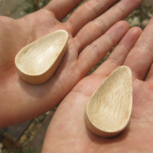 Load image into Gallery viewer, Hevea Wood Concave Tall Teardrop Plugs