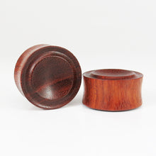 Load image into Gallery viewer, Blood Wood Carved Plugs
